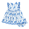 PINK CHICKEN CYNTHIA DRESS SET BLUE EYELET