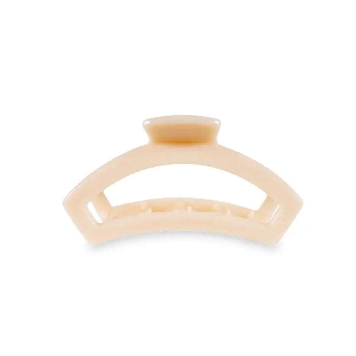 TELETIES OPEN ALMOND BEIGE SMALL HAIR CLIP