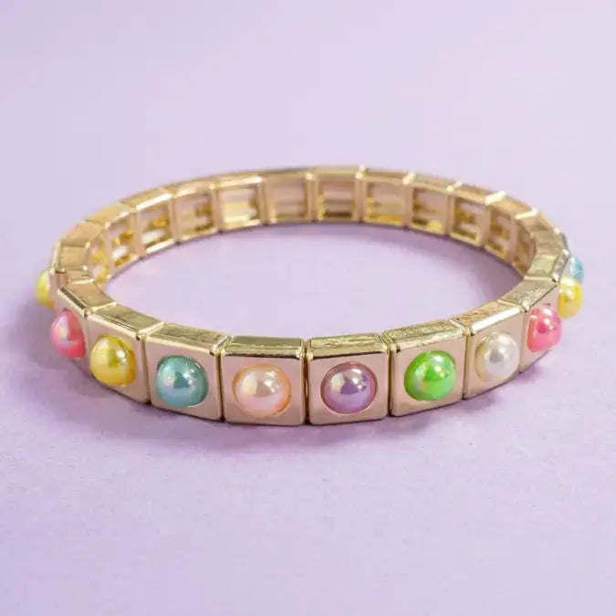 MAEVE ENAMEL STRETCH BRACELET COLORFUL