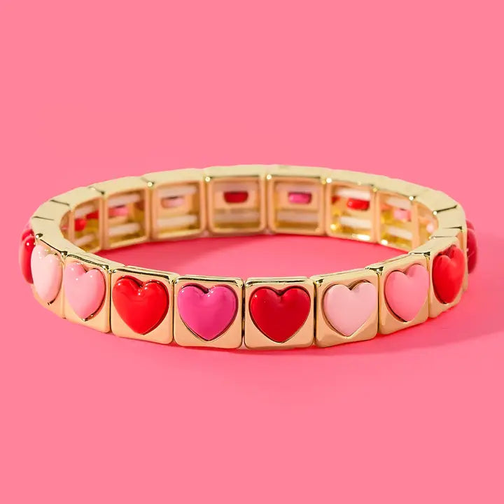 HARTLEY PINK AND RED BRACELET