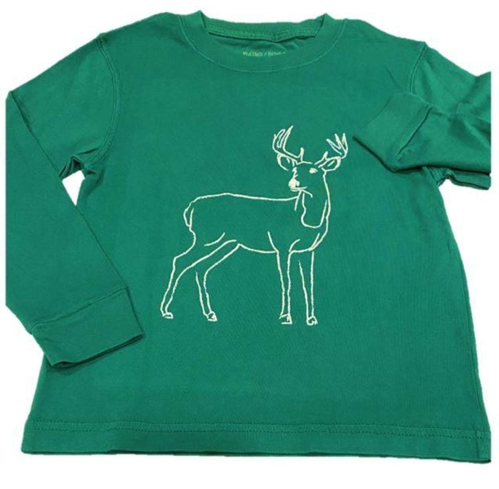 MUSTARD & KETCHUP GREEN DEER LONG SLEEVE