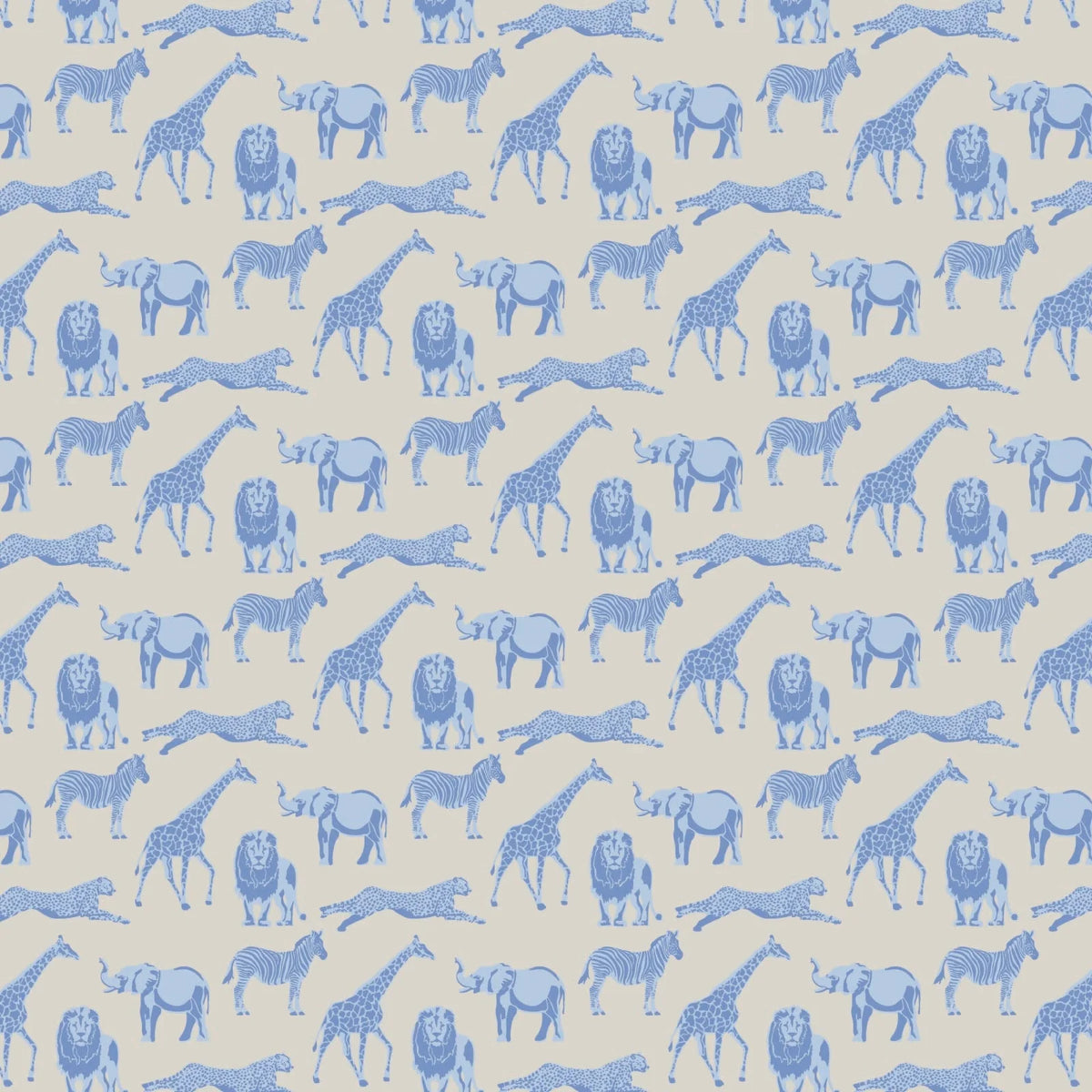 Graydon Pajama Set Blue Savanna Safari