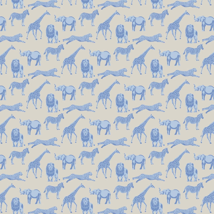 Graydon Pajama Set Blue Savanna Safari