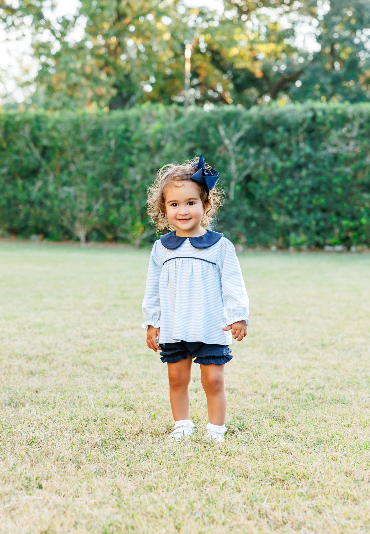 Katherine Bloomer Set Light Blue Stripe/Navy