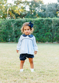Katherine Bloomer Set Light Blue Stripe/Navy