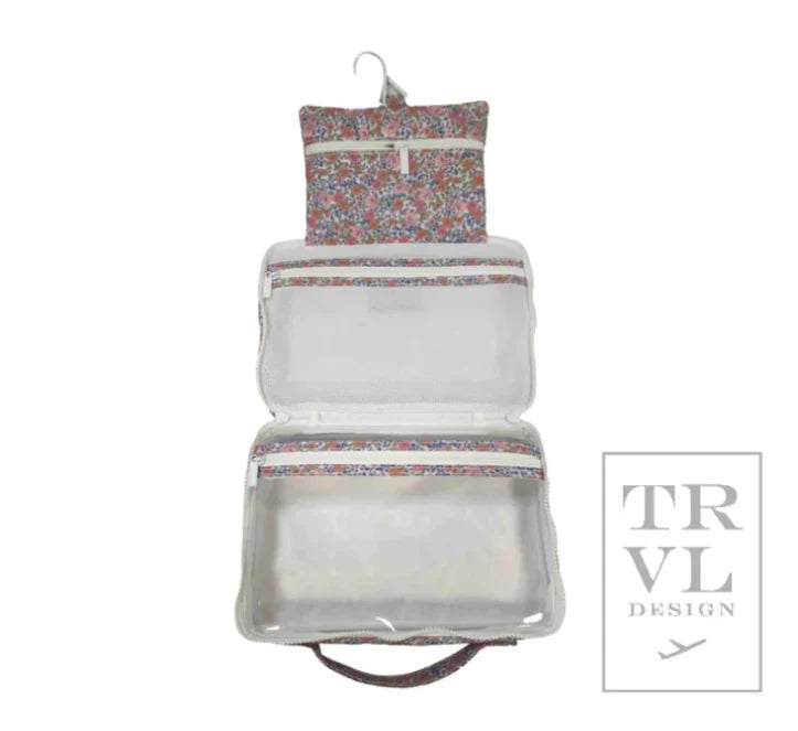 TRVL BUNDLE UP HANGING TOILETRY BAG  GARDEN FLORAL