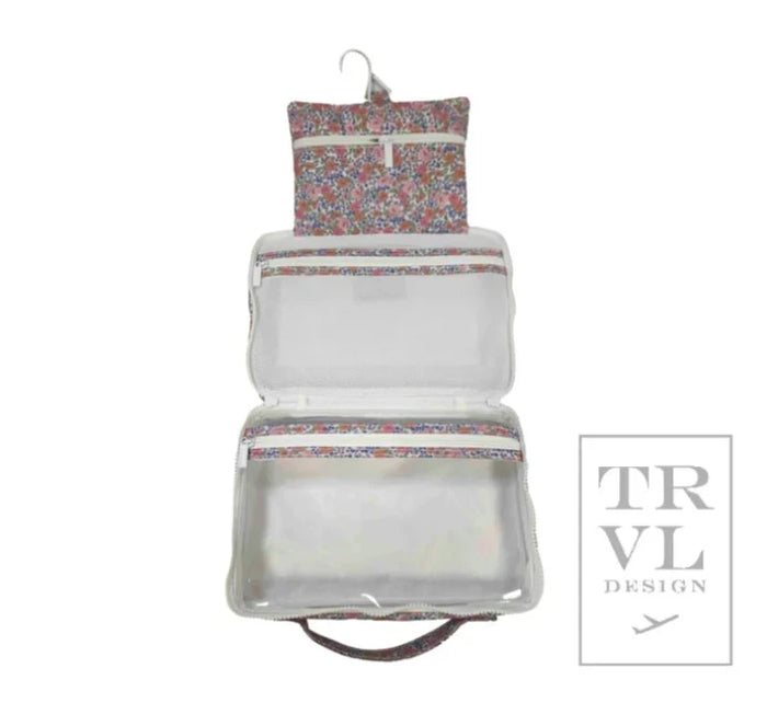 TRVL BUNDLE UP HANGING TOILETRY BAG  GARDEN FLORAL