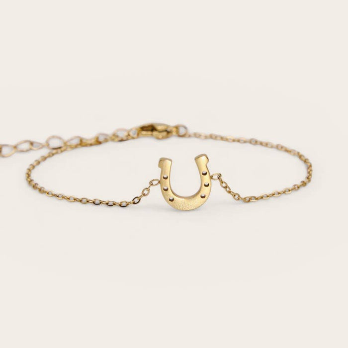 14K Gold Bracelet Set  Horseshoe