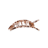 Square Flat Hair Clip Med. Blonde Tortoise