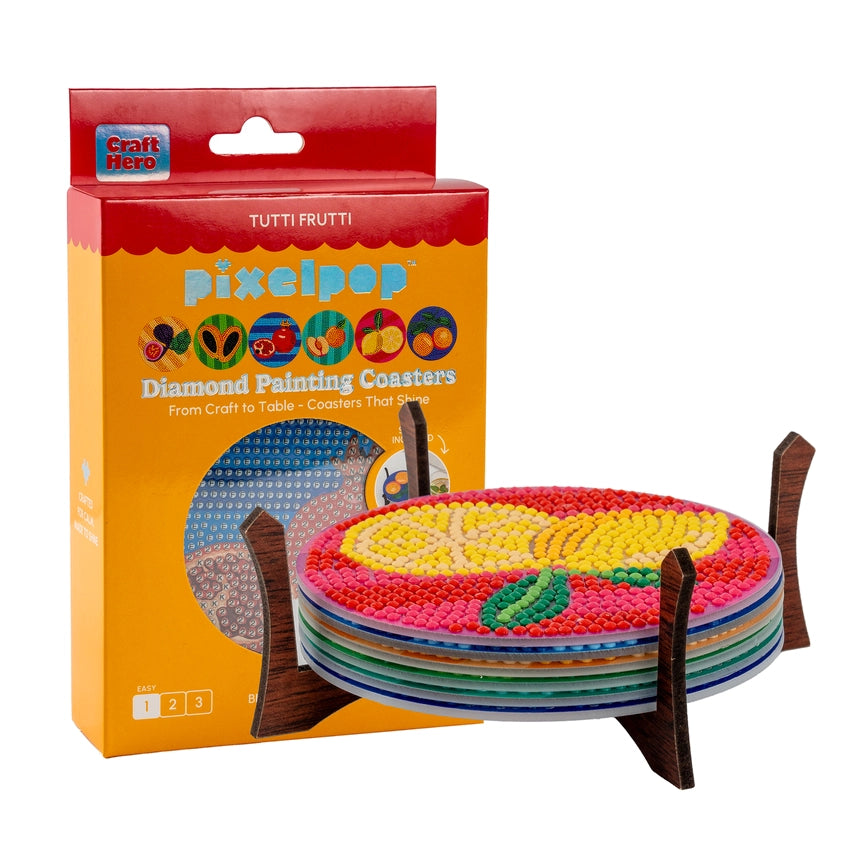Pixel Pop Coasters Tutti Frutti
