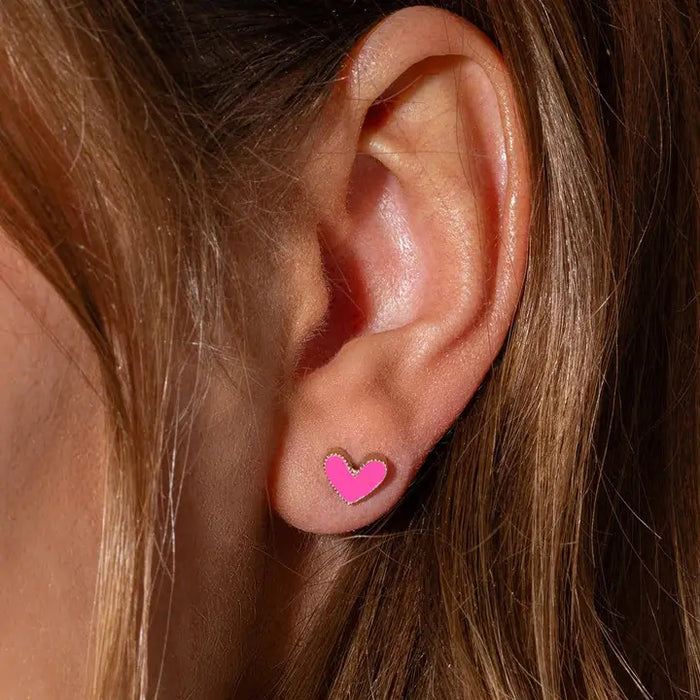 HARRISON HEART STUD EARRINGS