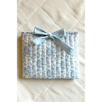 PHOEBE BLUE FLORAL BIBLE COVER WITH TIE CLOSURE