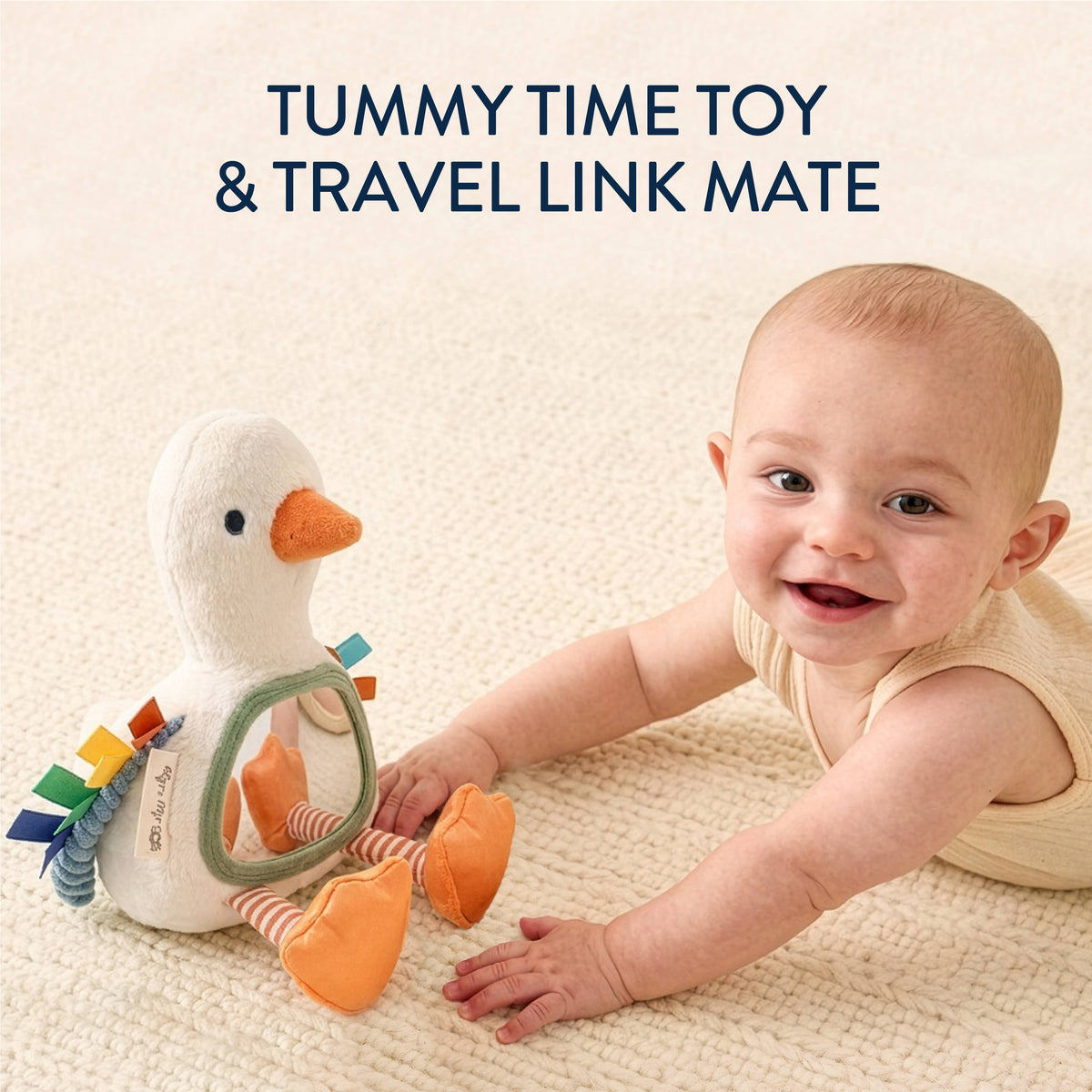 Itzy Bitzy Mirror™ Sensory Tummy Time Mirror Goose