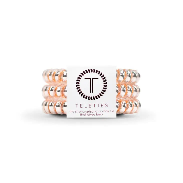 TELETIES MILLENNIAL PINK SMALL HAIR TIES