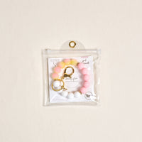 The Darling Effect Hands-Free Keychain Wristlet | Pink Lemonade