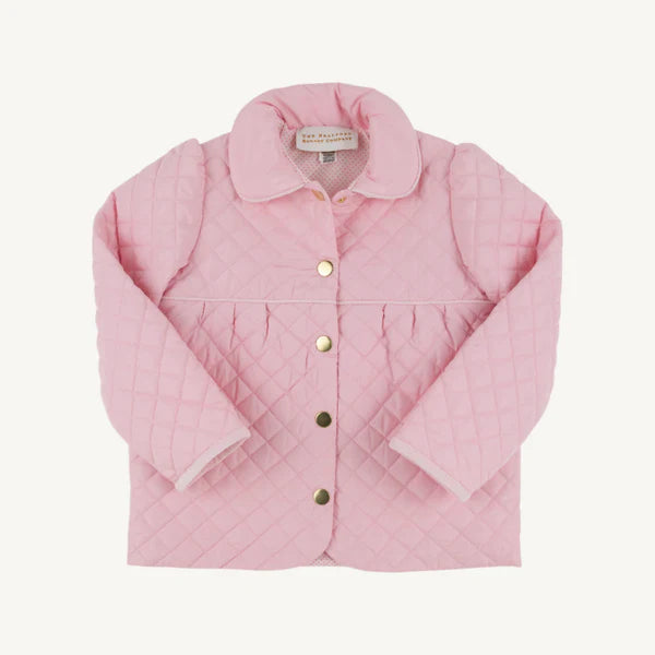 TBBC CARLYLE QUILTED COAT PALM BEACH PINK