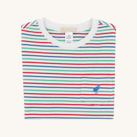 TBBC CARTER CREWNECK SIMSBURY STRIPE WITH WOODBOAT BLUE STORK