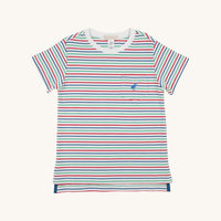 TBBC CARTER CREWNECK SIMSBURY STRIPE WITH WOODBOAT BLUE STORK
