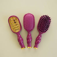 Teleties Mini Detangler Hair Brush for Medium Hair - Mulberry