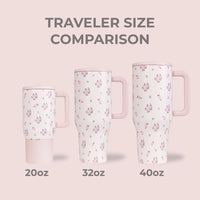 HYDROJUG WILDROSE 40 OZ TRAVELER TUMBLER