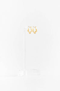 Pip Pop Post Star Hoop Stud Earrings