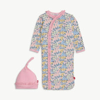 Magnetic Me Chelsea Ruffle Placket Gown + Ruffle Hat Set