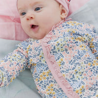 Magnetic Me Chelsea Ruffle Placket Gown + Ruffle Hat Set