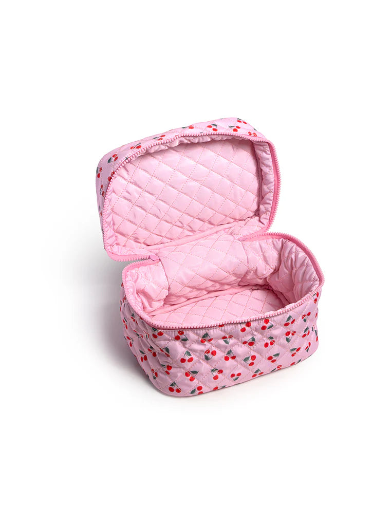 LIVING ROYAL CHERRY COSMETIC TRAVEL CASE