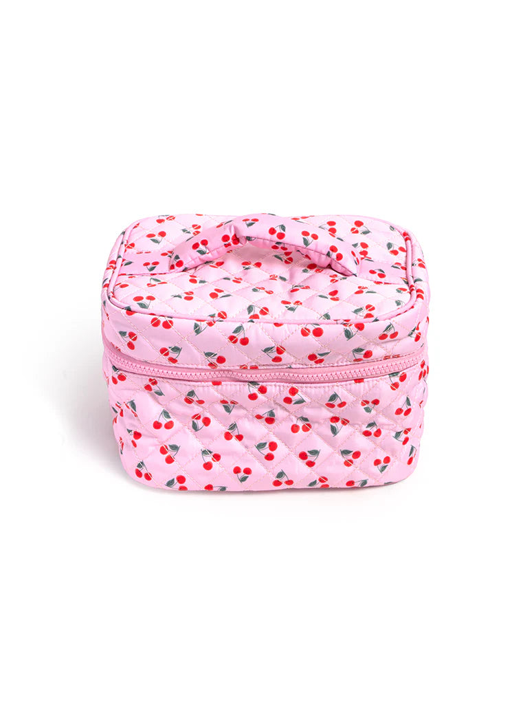 LIVING ROYAL CHERRY COSMETIC TRAVEL CASE