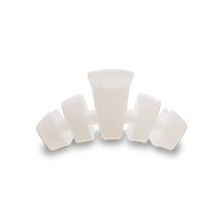 TELETIES CLASSIC COCONUT WHITE SMALL HAIR CLIP