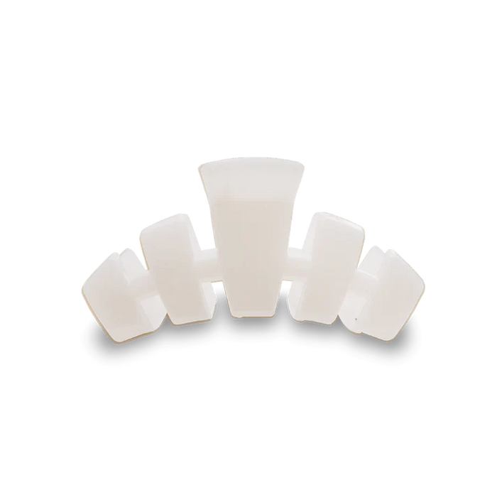 TELETIES CLASSIC COCONUT WHITE SMALL HAIR CLIP