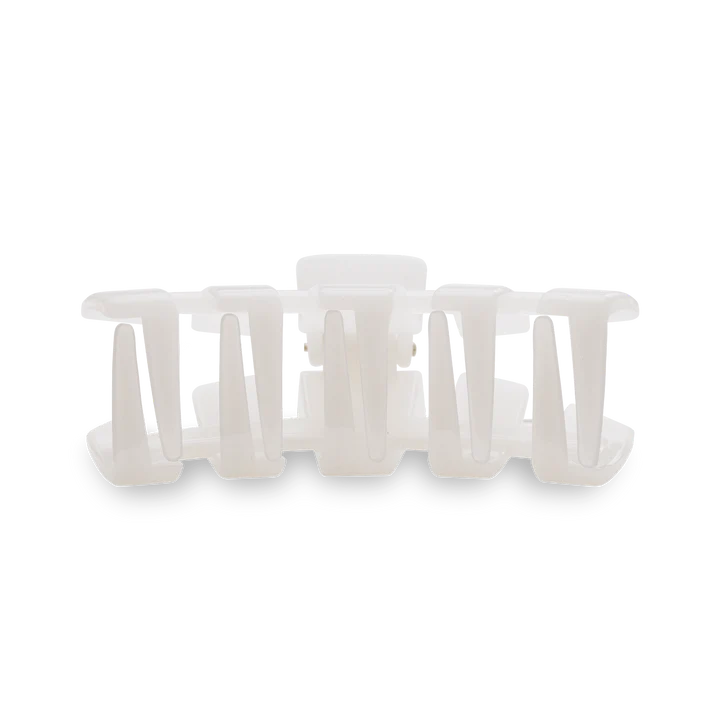TELETIES CLASSIC COCONUT WHITE SMALL HAIR CLIP