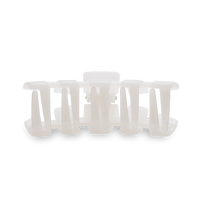 TELETIES CLASSIC COCONUT WHITE SMALL HAIR CLIP
