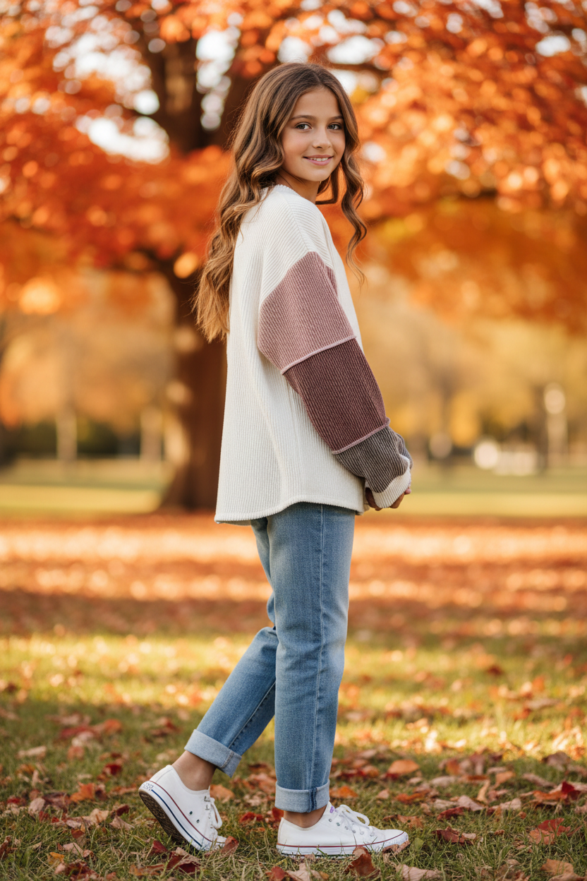 Colorblock Sweater Lifestyle