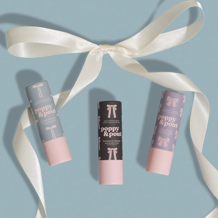 POPPY & POUT COQUETTE LIP BALM TRIO