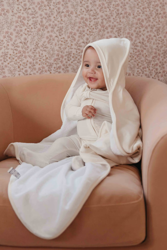 CRU PREMIUM BABY KNIT HOODED TOWEL
