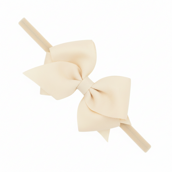 Wee Ones Extra Small Grosgrain Bow On Matching Nylon Band Anw