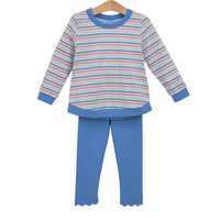 Reagan Pant Set Hamptons Stripe