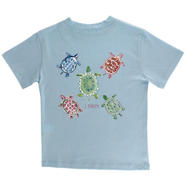 J.BAILEY GIRLS LOGO TEE TURTLES ON BAYBERRY