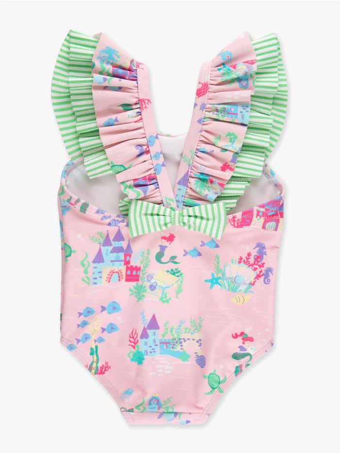 ATLANTIS MERMAIDS BOW V-BACK ONE PIECE SWIMSUIT