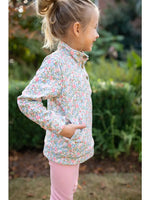 GRACE AND JAMES WYNNIE FLORAL POPPED COLLAR PULLOVER AND LEGGING SET