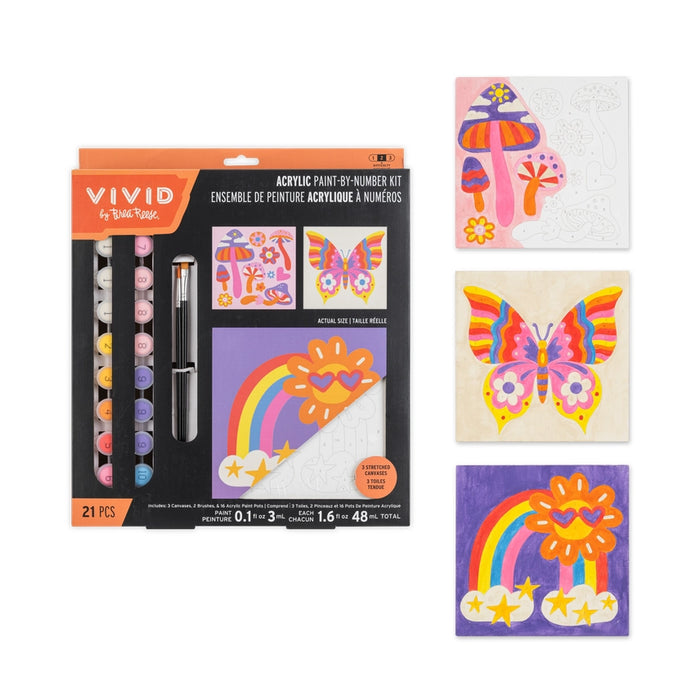Momenta VVD 3 Pack Canvas Square Rainbow
