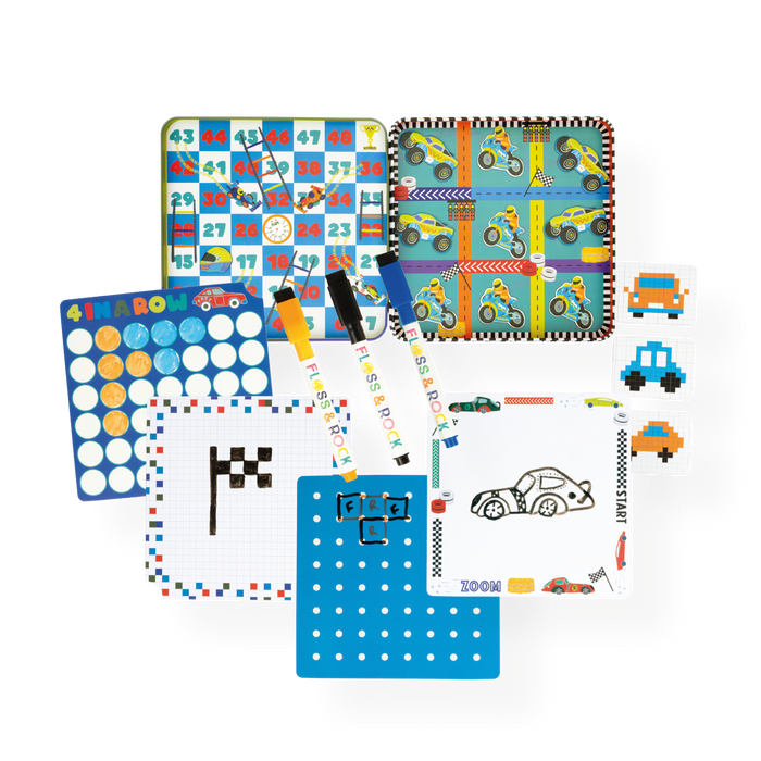 FLOSS & ROCK CARS MAGNETIC GAMES TIN