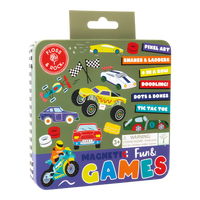 FLOSS & ROCK CARS MAGNETIC GAMES TIN
