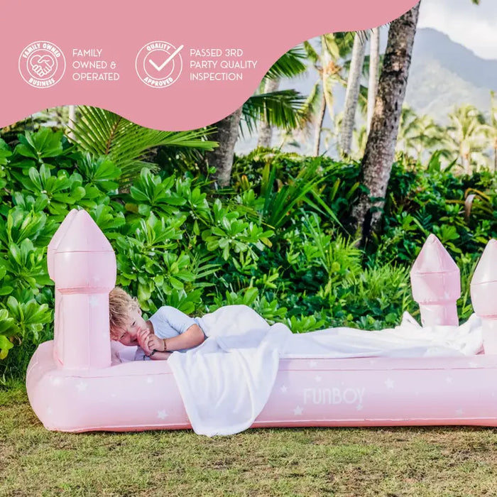 FUNBOY PINK CASTLE SLEEPOVER KIDS AIR MATTRESS
