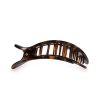 TELETIES TORTOISE MEDIUM FLAT ROUND CLIP