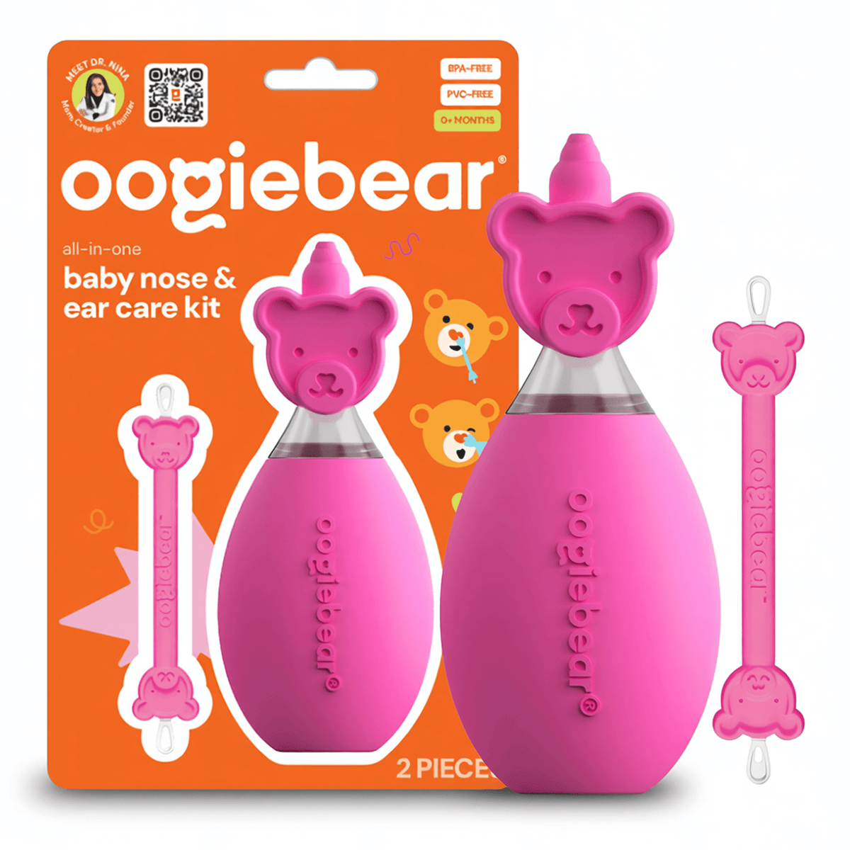 Oogiebear Baby Nose and Ear Cleaning Kit: Blue