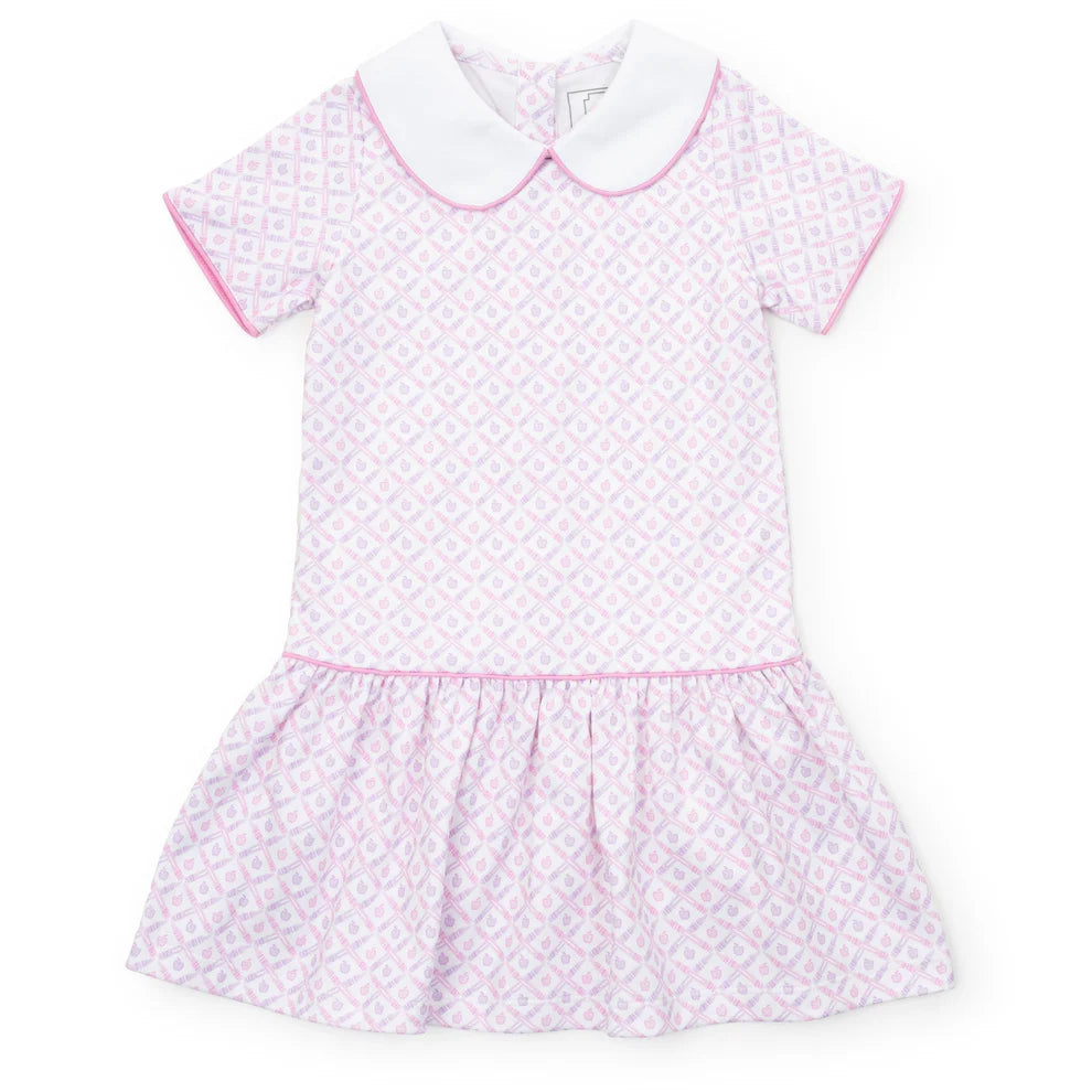 LILA AND HAYES LIBBY GIRLS DRESS SCHOOL PLAID PINK