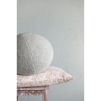 12" ROUND COTTON PILLOW-SAGE