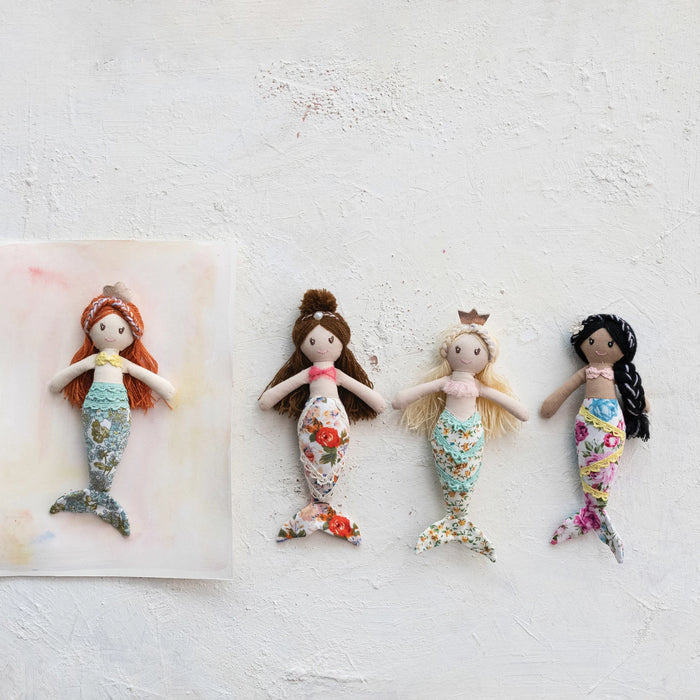 POLYESTER MERMAID DOLL MULTI COLOR